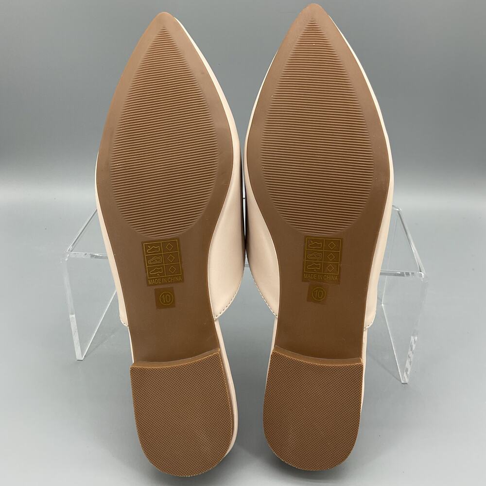 NEW Journee Collection Women’s Malorie Mules Nude Size 10 - Picture 8 of 10